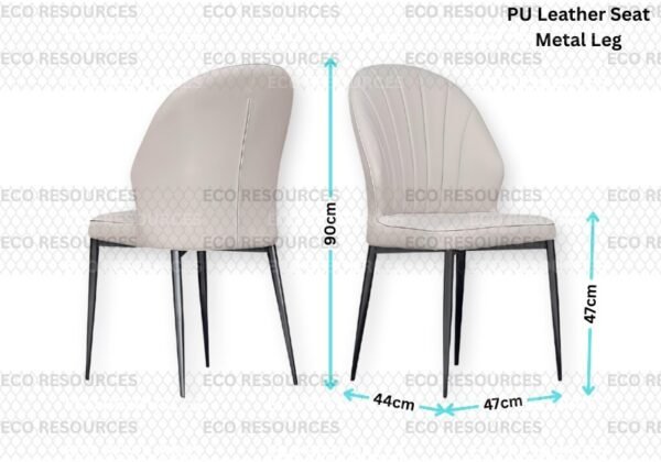 Pet-Friendly PU Leather Dining Chair (214)